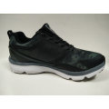 Black Shock Absorption Breathable Running Shoes for Men